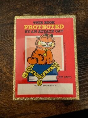 Vintage Garfield 30 Self-Stick Bookplates